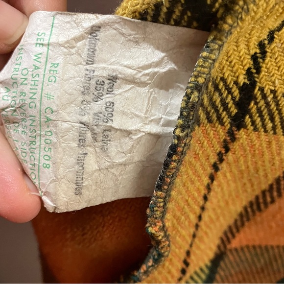 Vintage 1970s Wool Fall Plaid Shacket - Picture 11 of 12